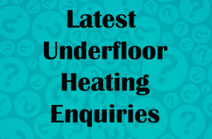 Cheshire Underfloor Heating Enquiries